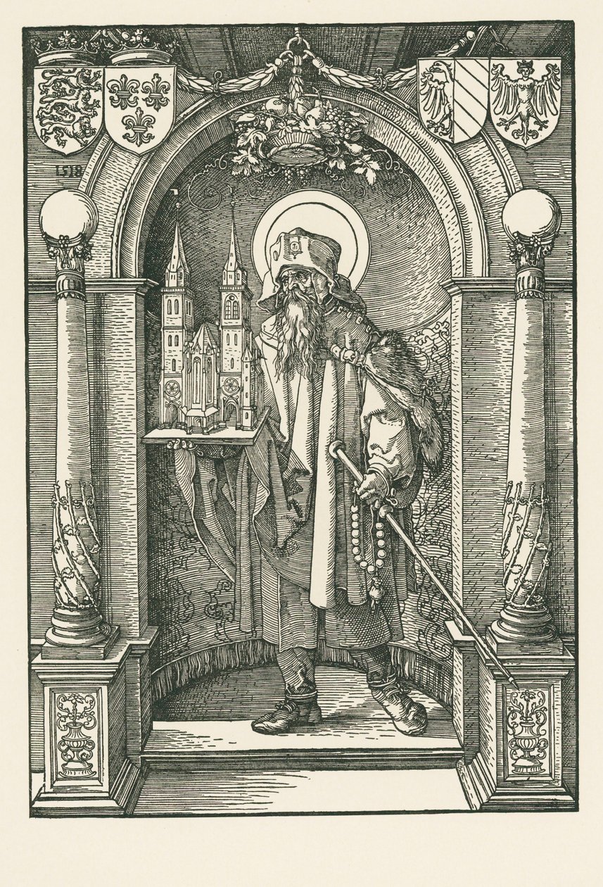 Saint Sebald dans la niche - Albrecht Dürer or Duerer