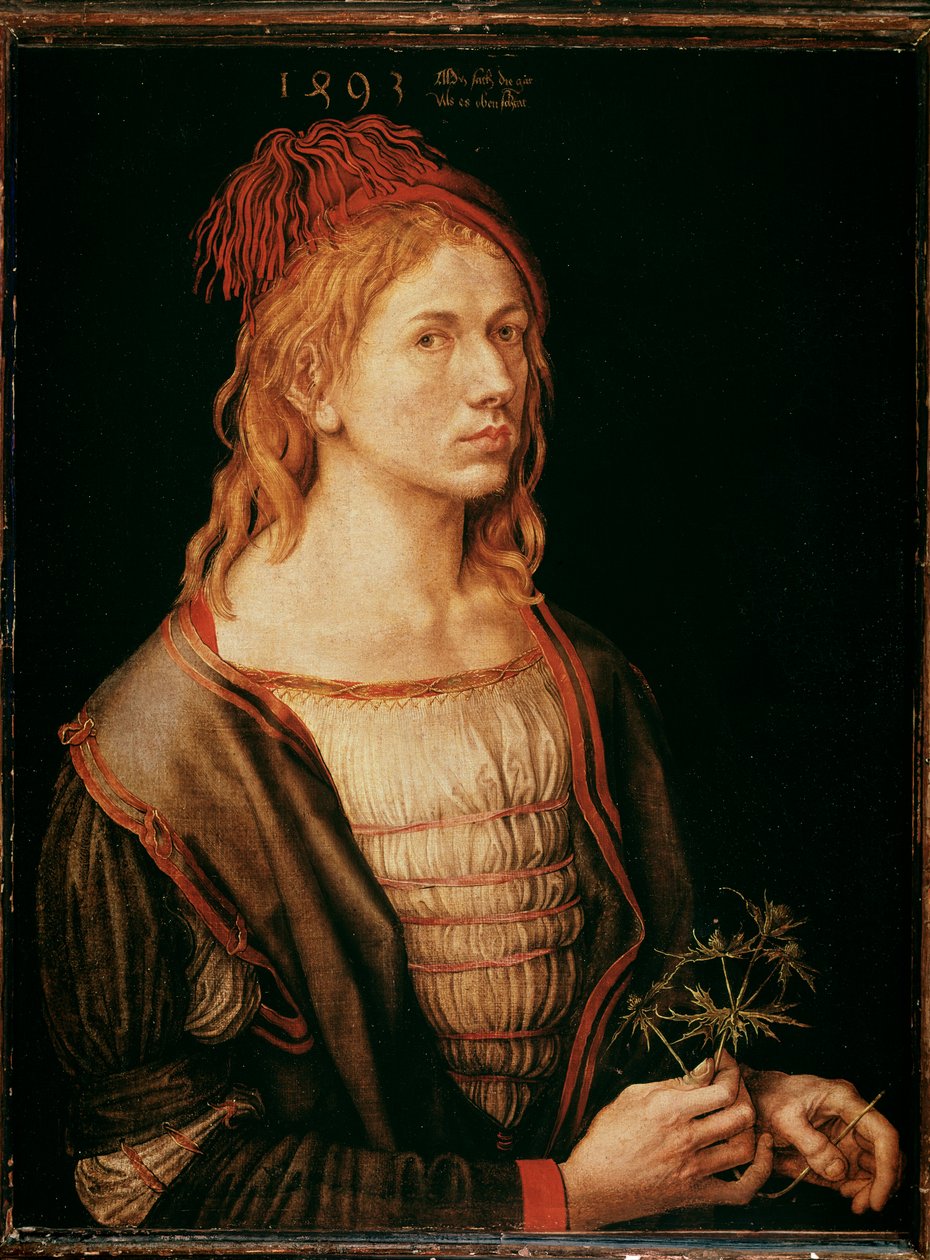 Autoportrait avec un chardon - Albrecht Dürer