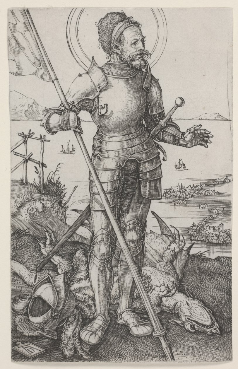 Saint Georges à pied - Albrecht Dürer