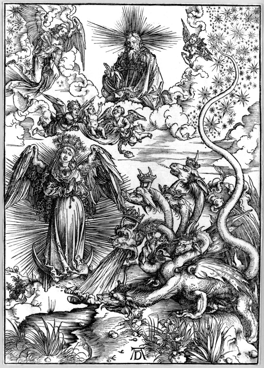 La Femme apocalyptique ou La Femme vêtue de soleil et le dragon à sept têtes, de L