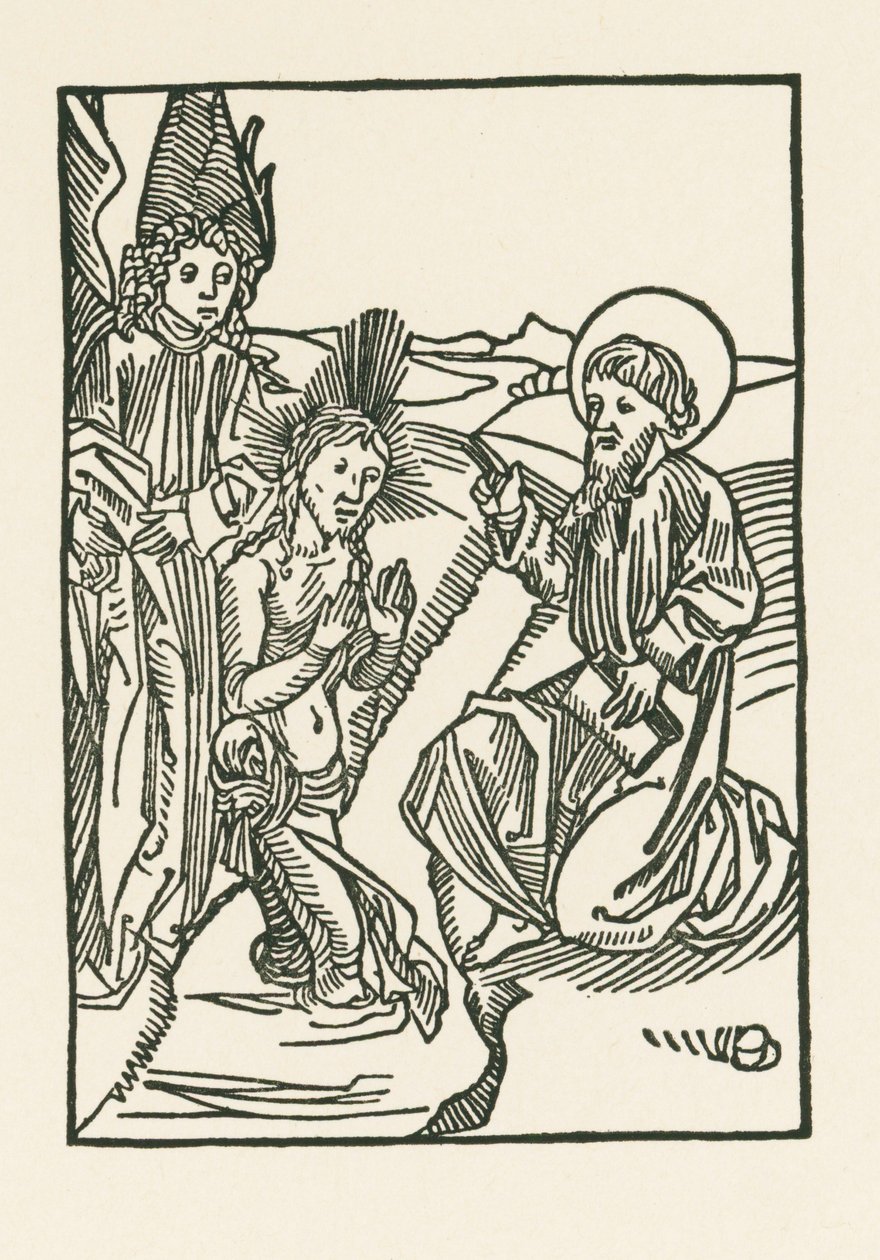 Le baptême du Christ dans le Jourdain - Albrecht Dürer or Duerer