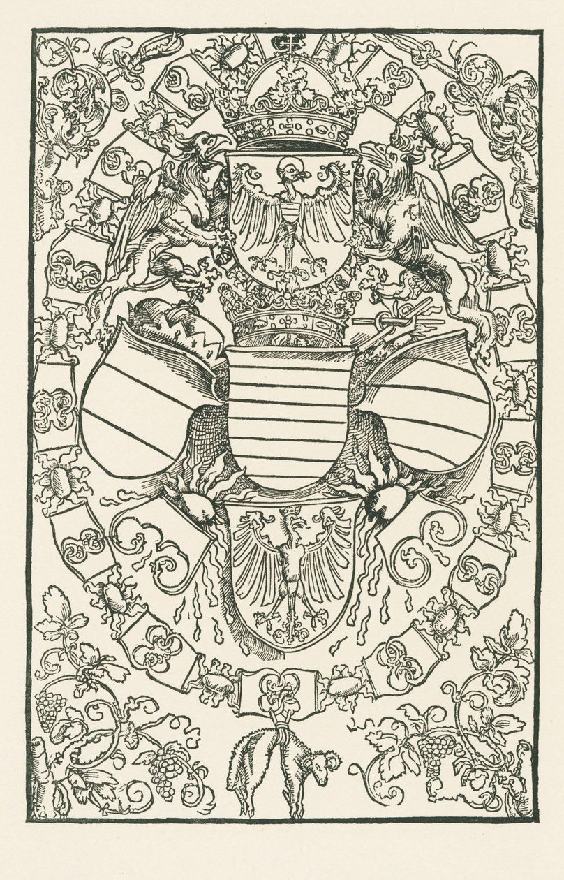 Les armoiries de Maximilien Ier, roi des Romains - Albrecht Dürer or Duerer