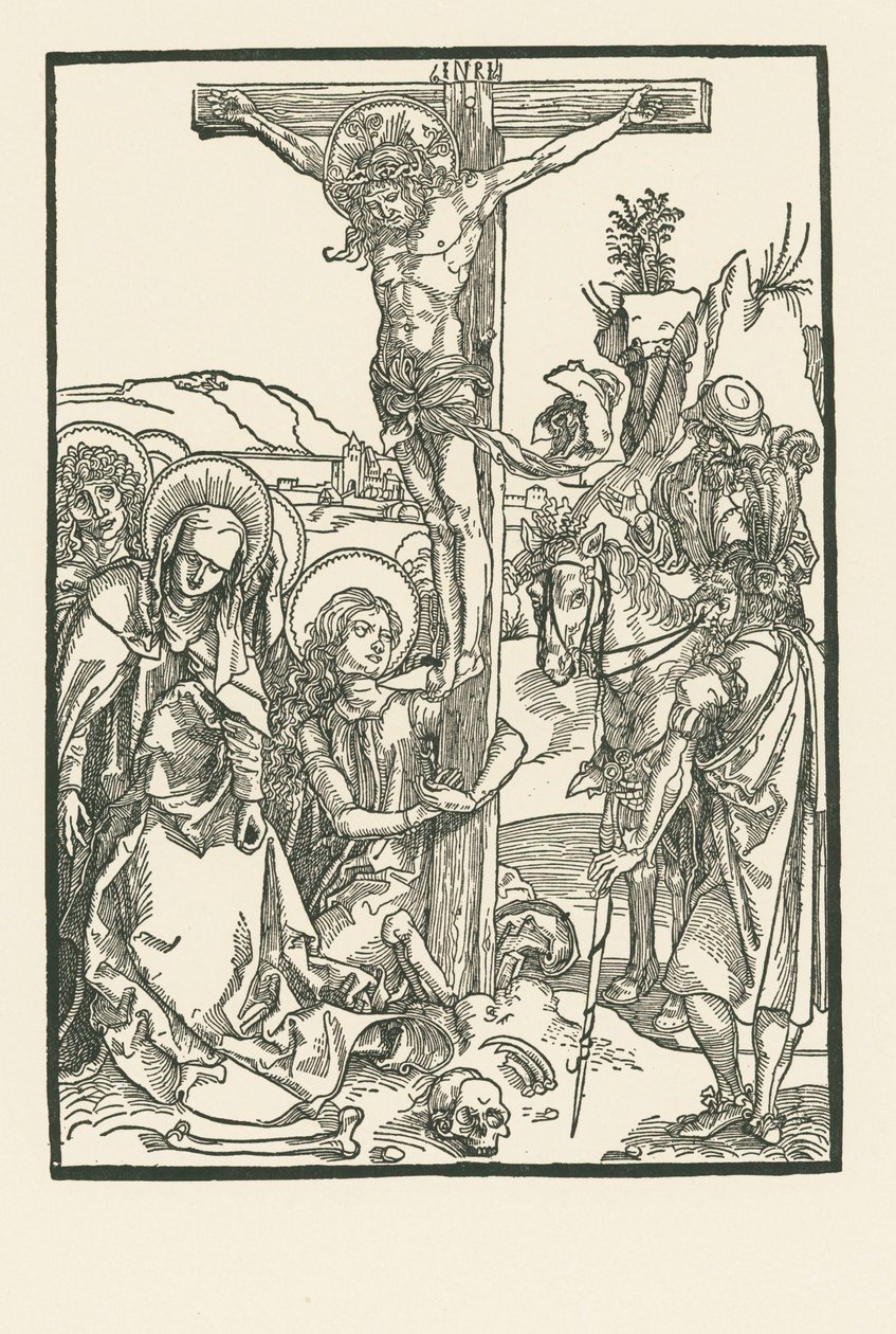 La Crucifixion, vers 1500 (gravure sur bois) - Albrecht Dürer or Duerer