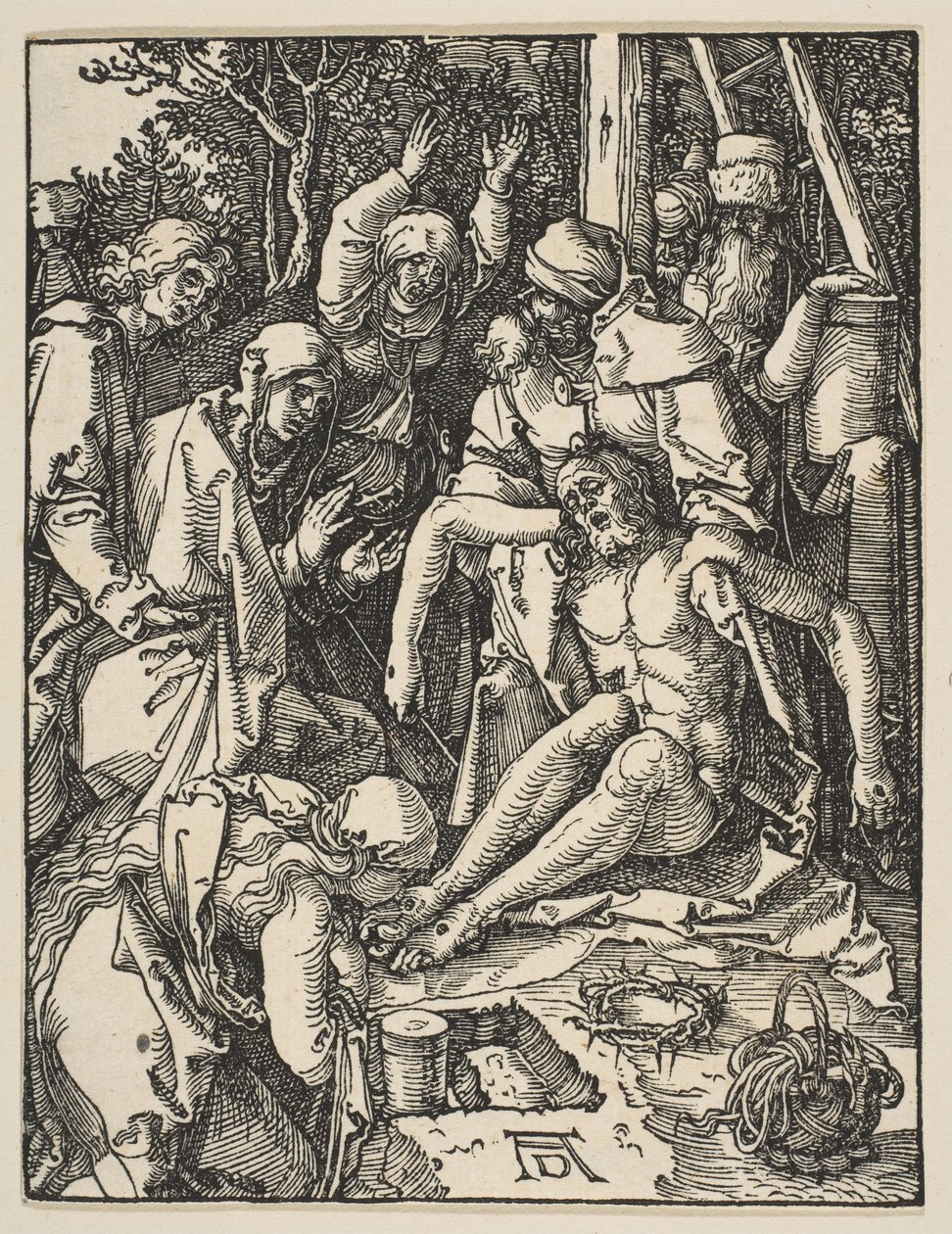 La Lamentation, de la Petite Passion - Albrecht Dürer