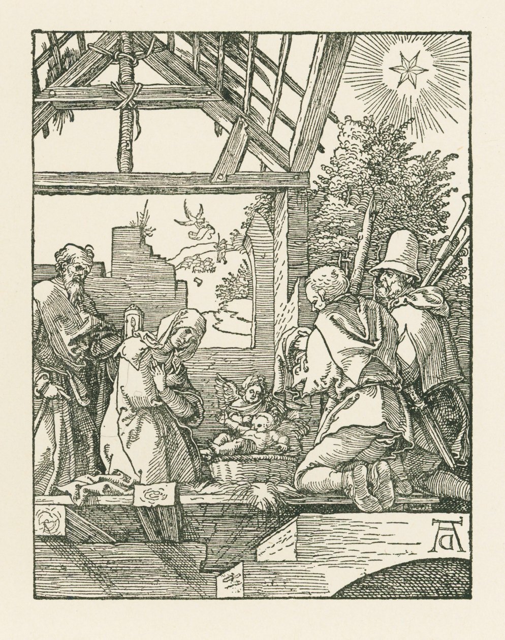 La Nativité, vers 1510 (gravure sur bois) - Albrecht Dürer or Duerer