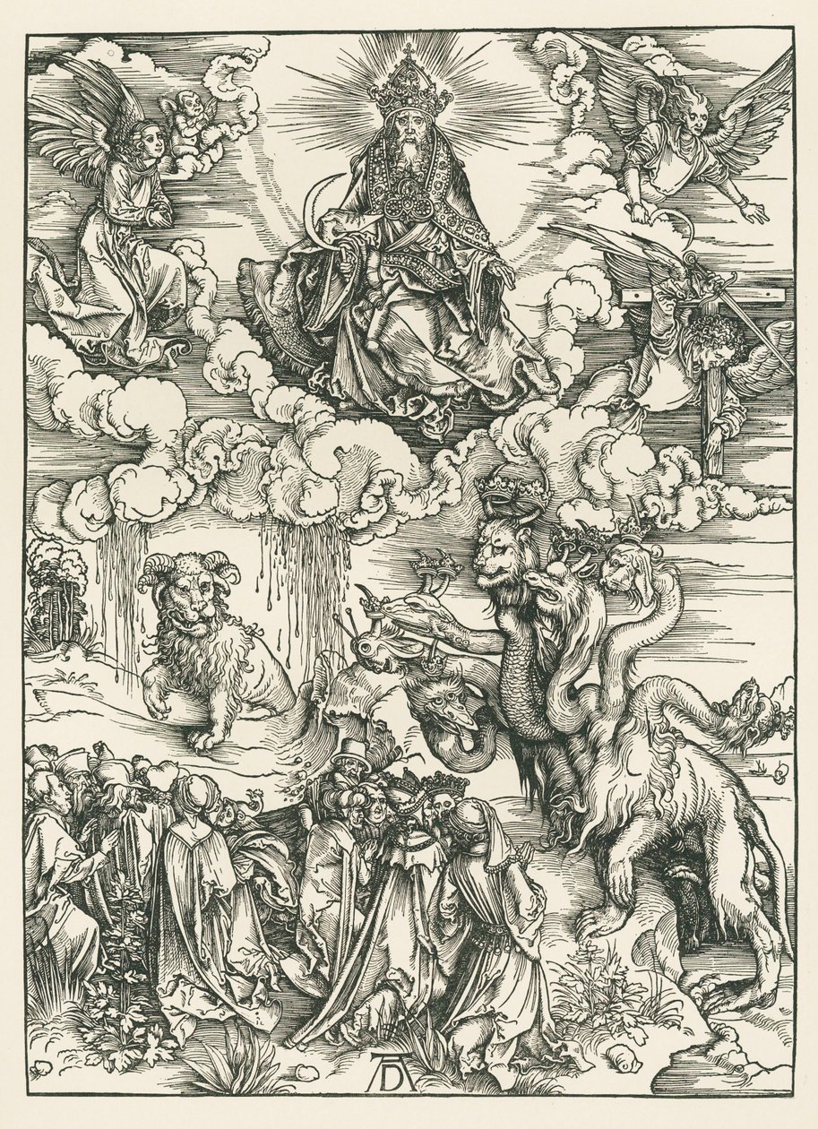 Le monstre marin et la bête aux cornes d