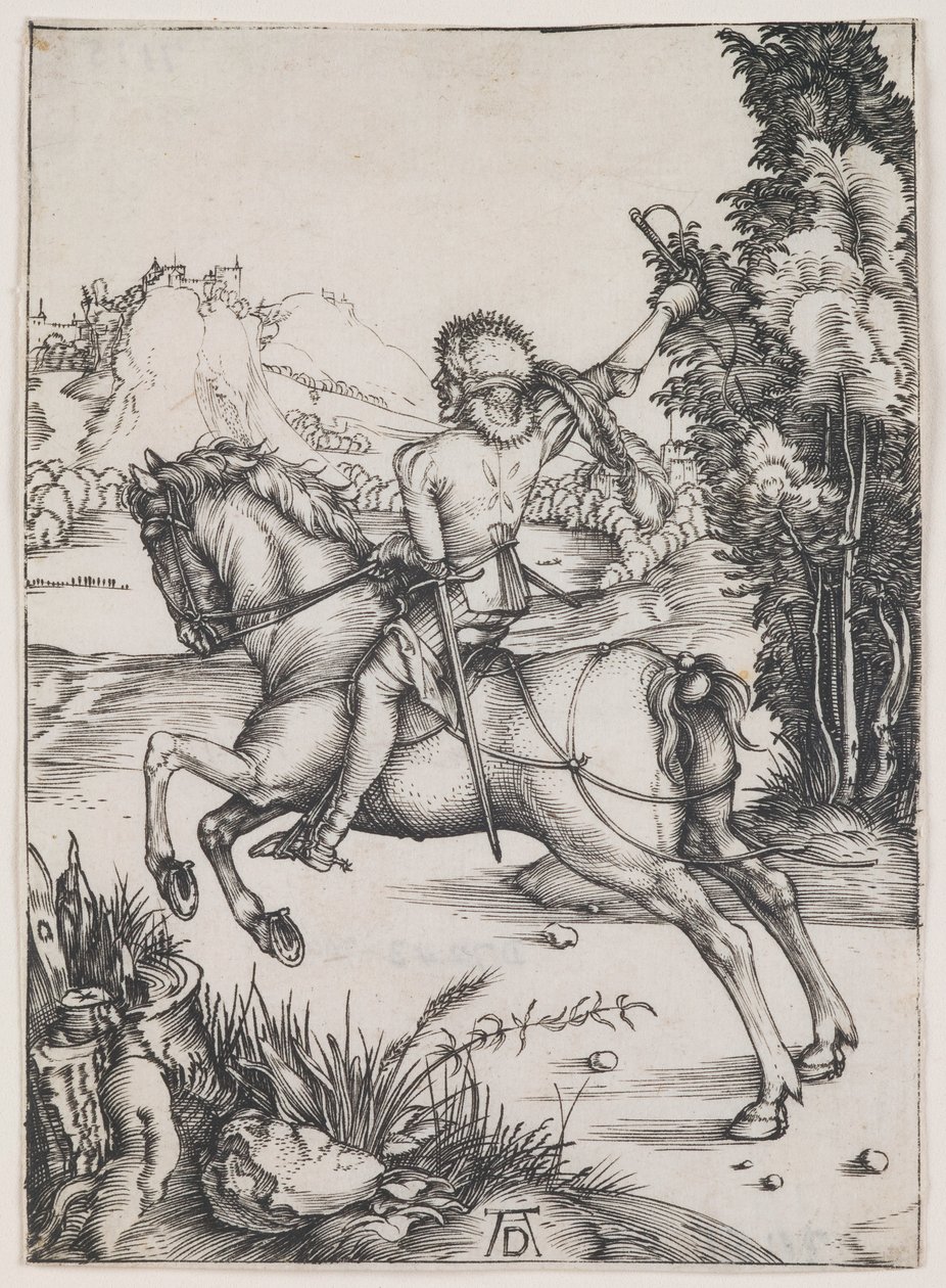 Le Petit Courrier, vers 1496 (gravure) - Albrecht Dürer or Duerer