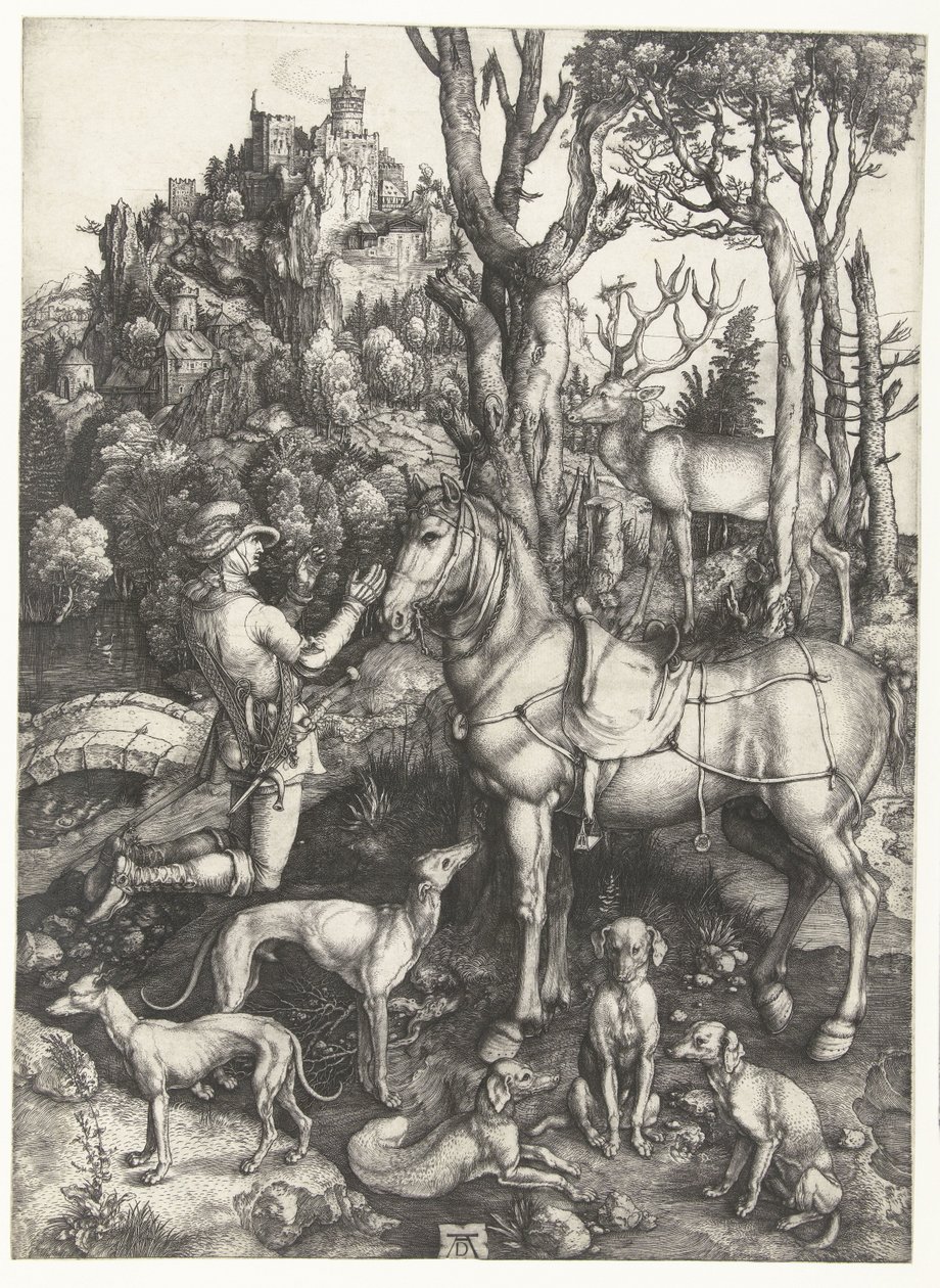 La Vision de Saint Eustache - Albrecht Dürer or Duerer