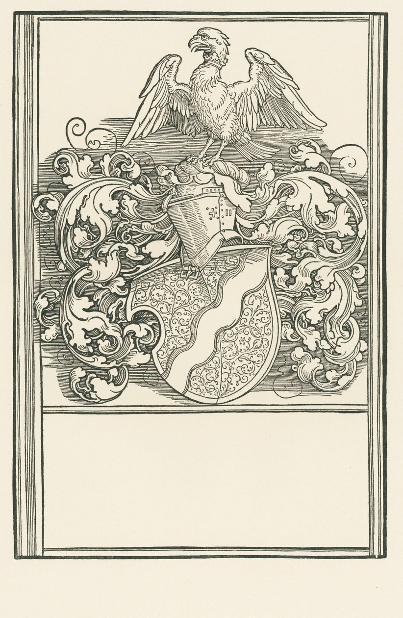 Les armoiries de Michael Behaim, vers 1518-20 (gravure sur bois) - Albrecht Dürer or Duerer