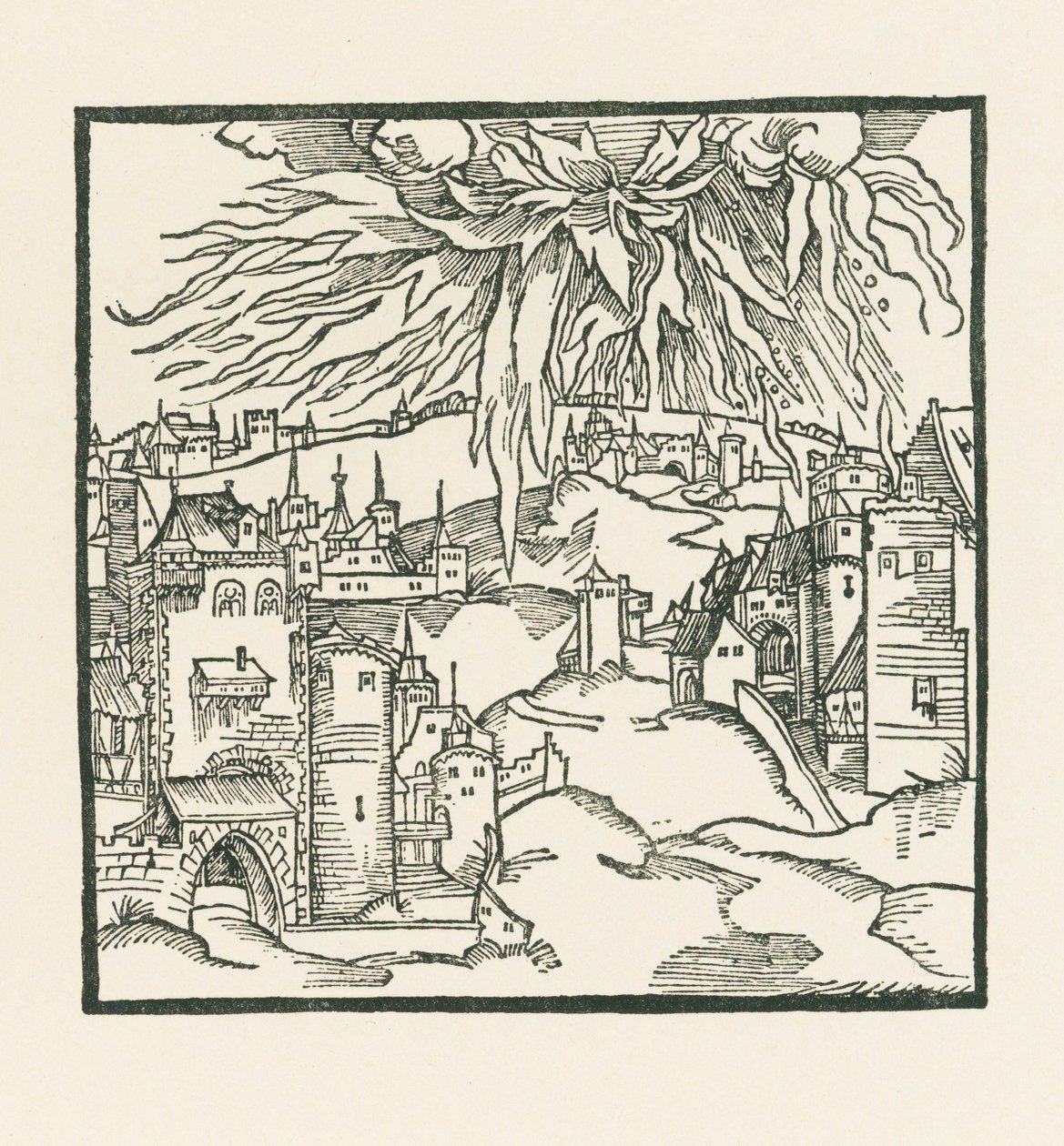 La destruction de Sodome et Gomorrhe - Albrecht Dürer or Duerer