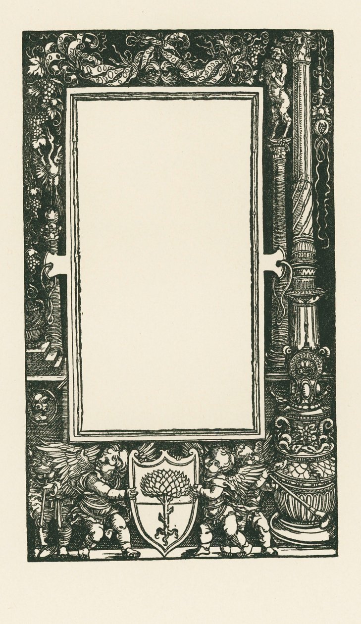 Page de titre de Plutarque : De his qui tarde - Albrecht Dürer or Duerer