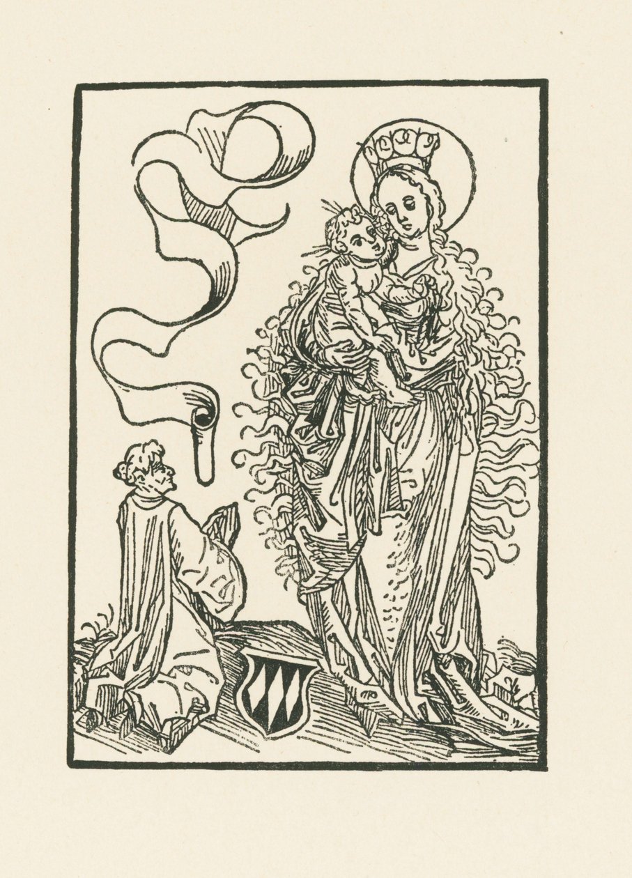Vierge Marie vénérée par Albrecht von Bonstetten - Albrecht Dürer or Duerer