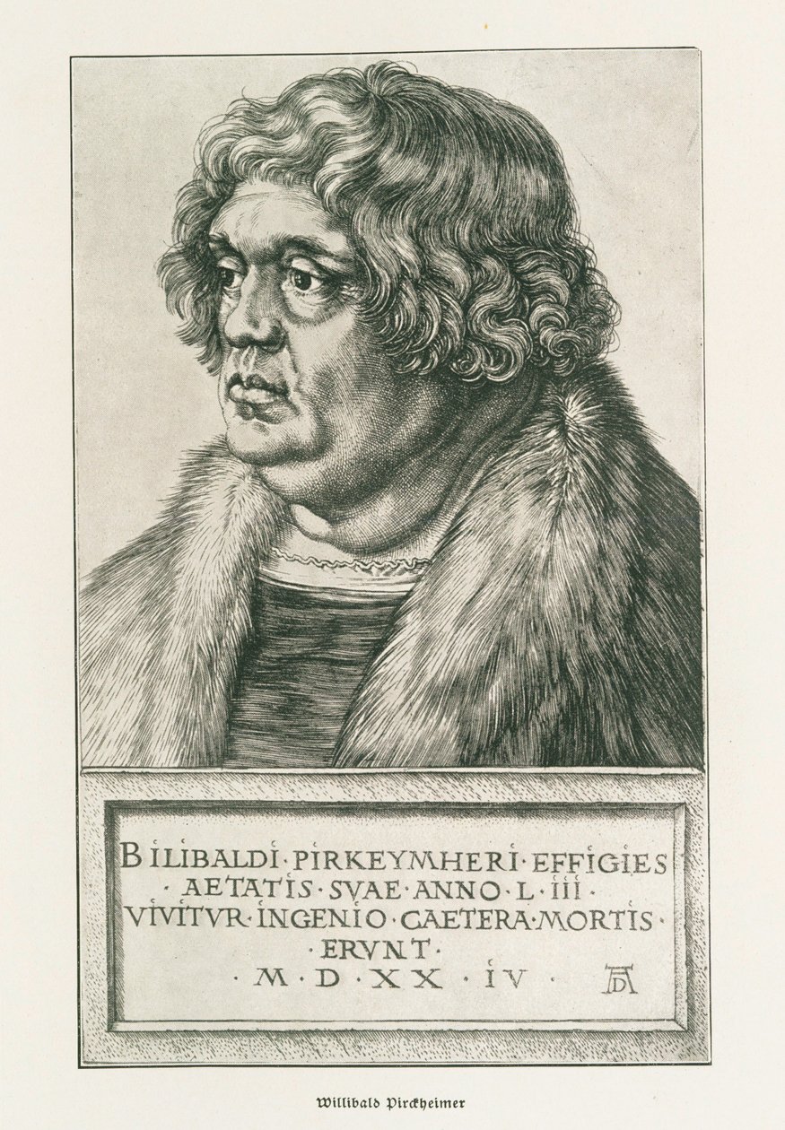 Willibald Pirckheimer - Albrecht Dürer or Duerer
