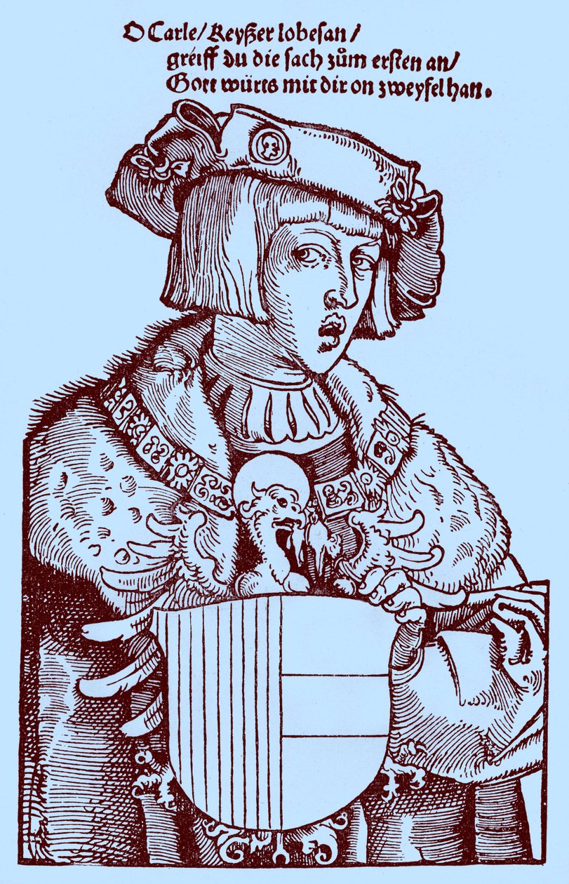 Jeunesse de Charles V (1500-1558) (gravure) - Albrecht Dürer