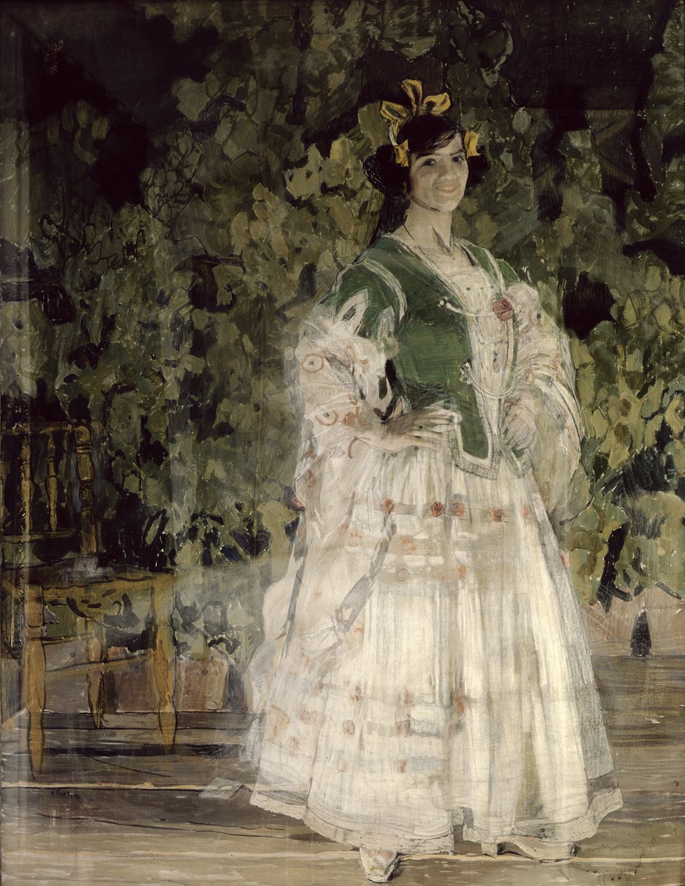 Portrait de Maria Kusnetsova-Benois en Carmen, 1908 - Aleksandr Jakovlevic Golovin