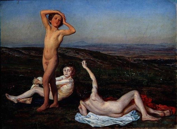 Trois garçons nus, étude pour 
