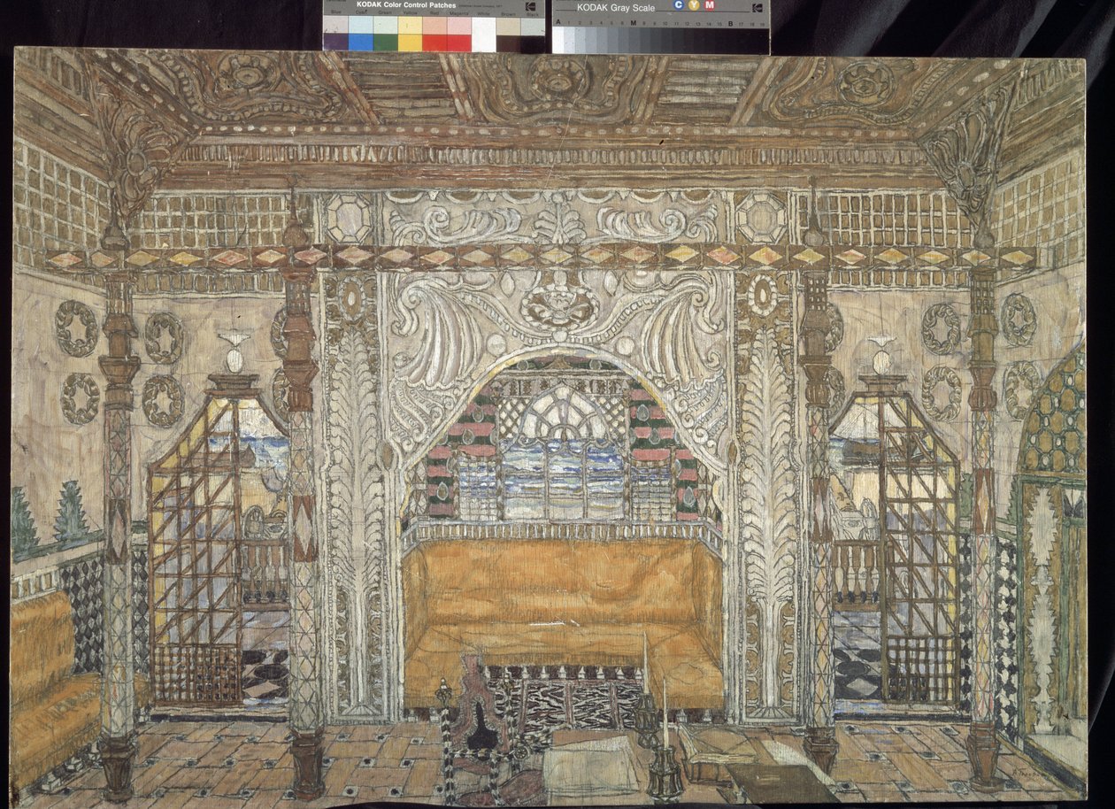 Décor préparatoire pour la pièce Othello de William Shakespeare - Aleksandr Jakovlevic Golovin