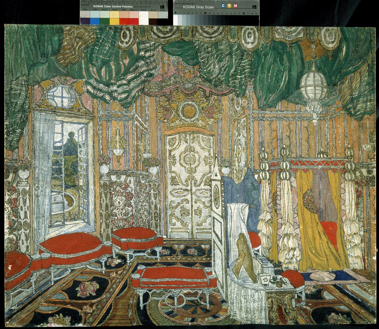 Décor préparatoire pour la pièce de théâtre Le mariage de Figaro - Aleksandr Jakovlevic Golovin