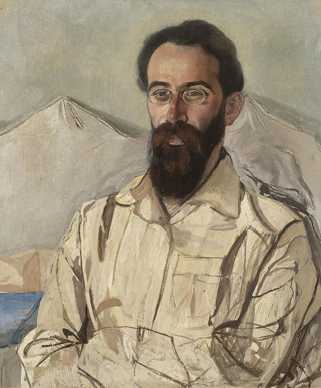 Portrait de Friedrich Eduardovich Krimmer 1888-1963, 1919 - Aleksandr Jakovlevic Golovin