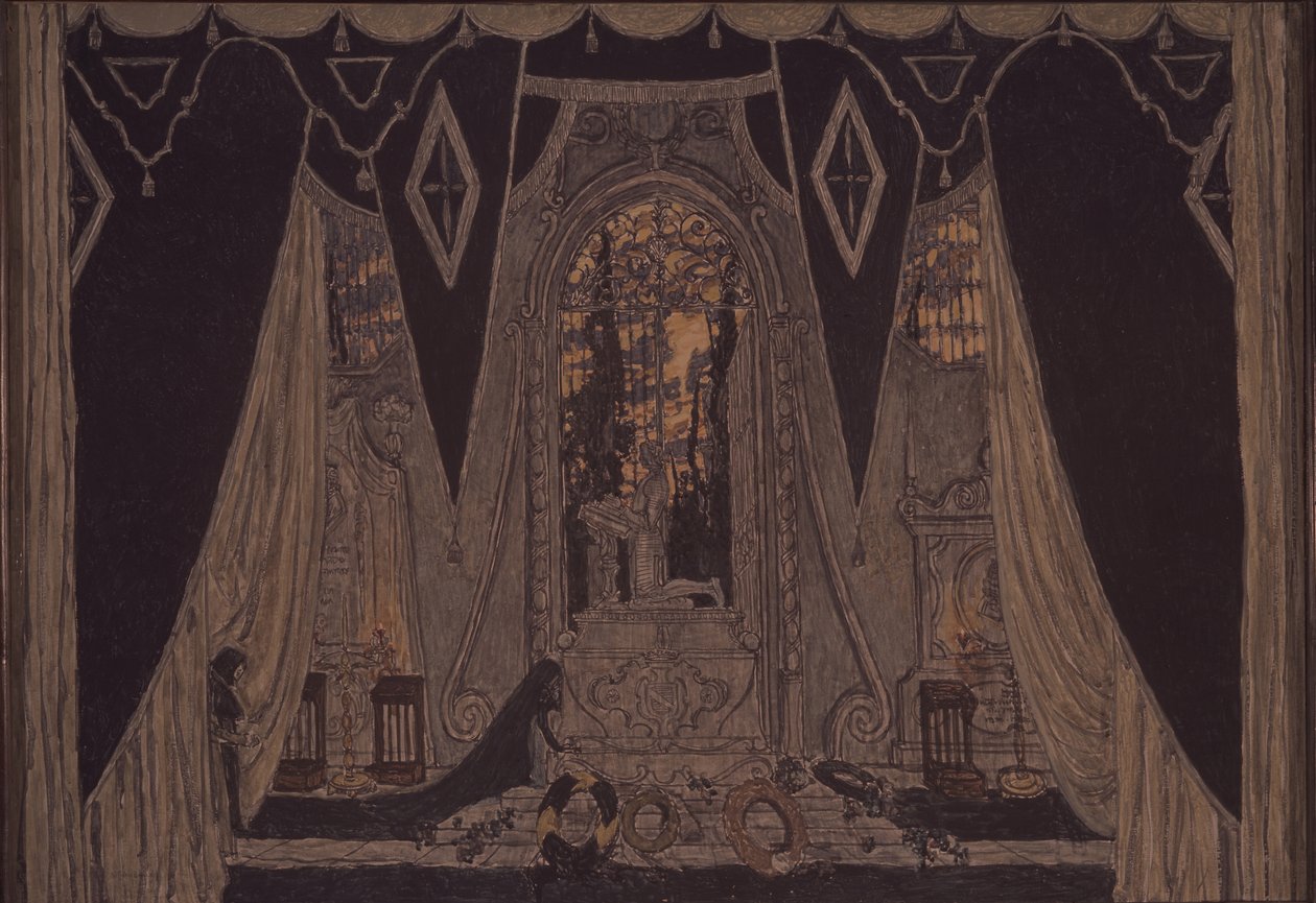 Décor de scène pour la pièce Don Juan de J.-B. Molière, 1910 - Aleksandr Jakovlevic Golovin