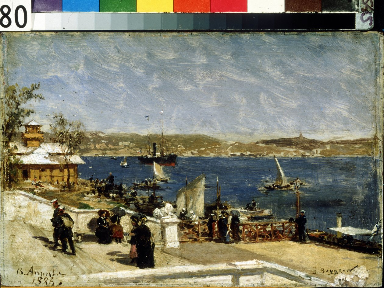Promenade sur le rivage à Sébastopol - Aleksandr Karlovich Beggrov