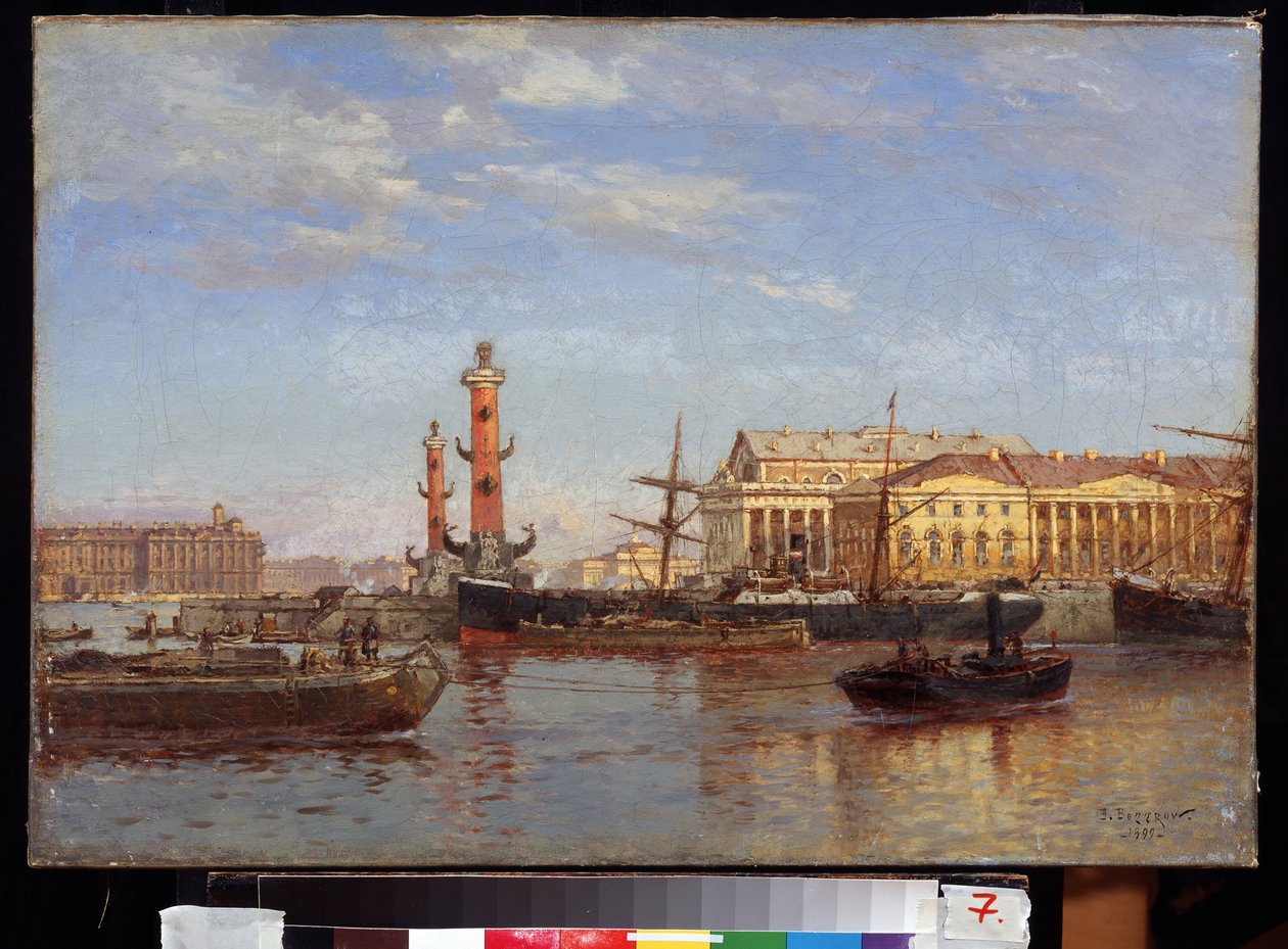 Vue de Saint-Pétersbourg depuis la Neva - Aleksandr Karlovich Beggrov