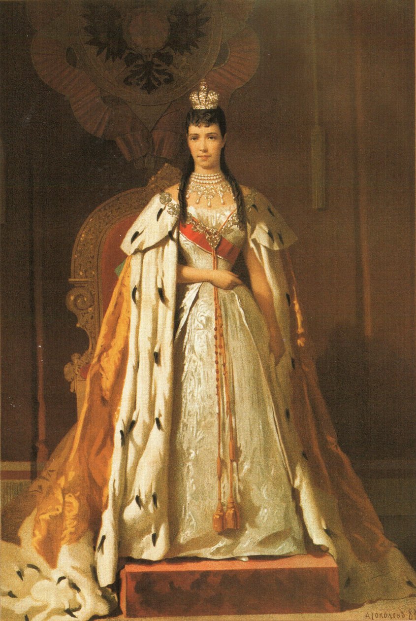 Portrait de Maria Fyodorovna (1847-1928) - Aleksandr Petrovic Sokolov