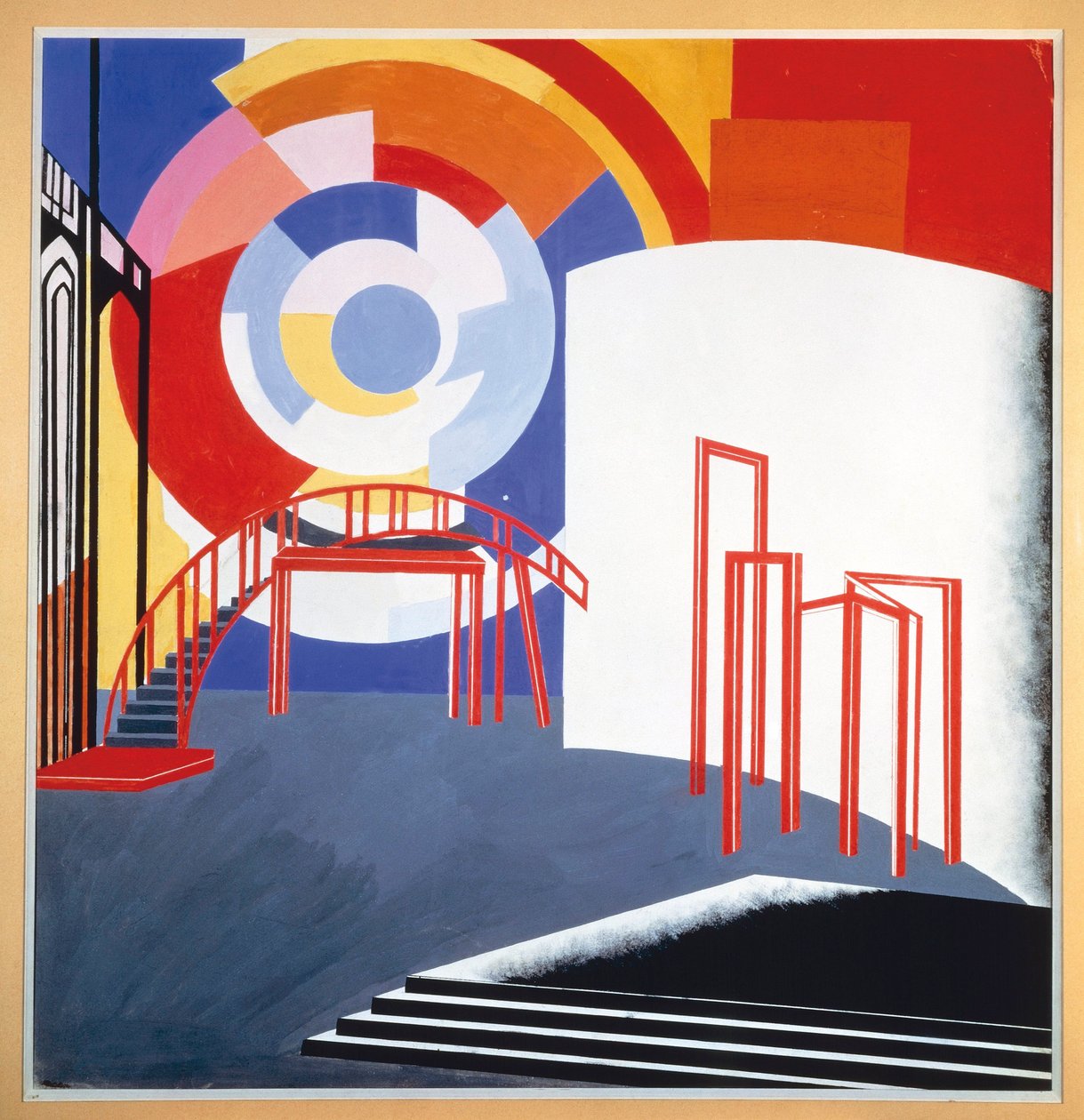 Esquisse pour un décor scénique, vers 1924 - Aleksandra Aleksandrovna (1884 1949) Ekster