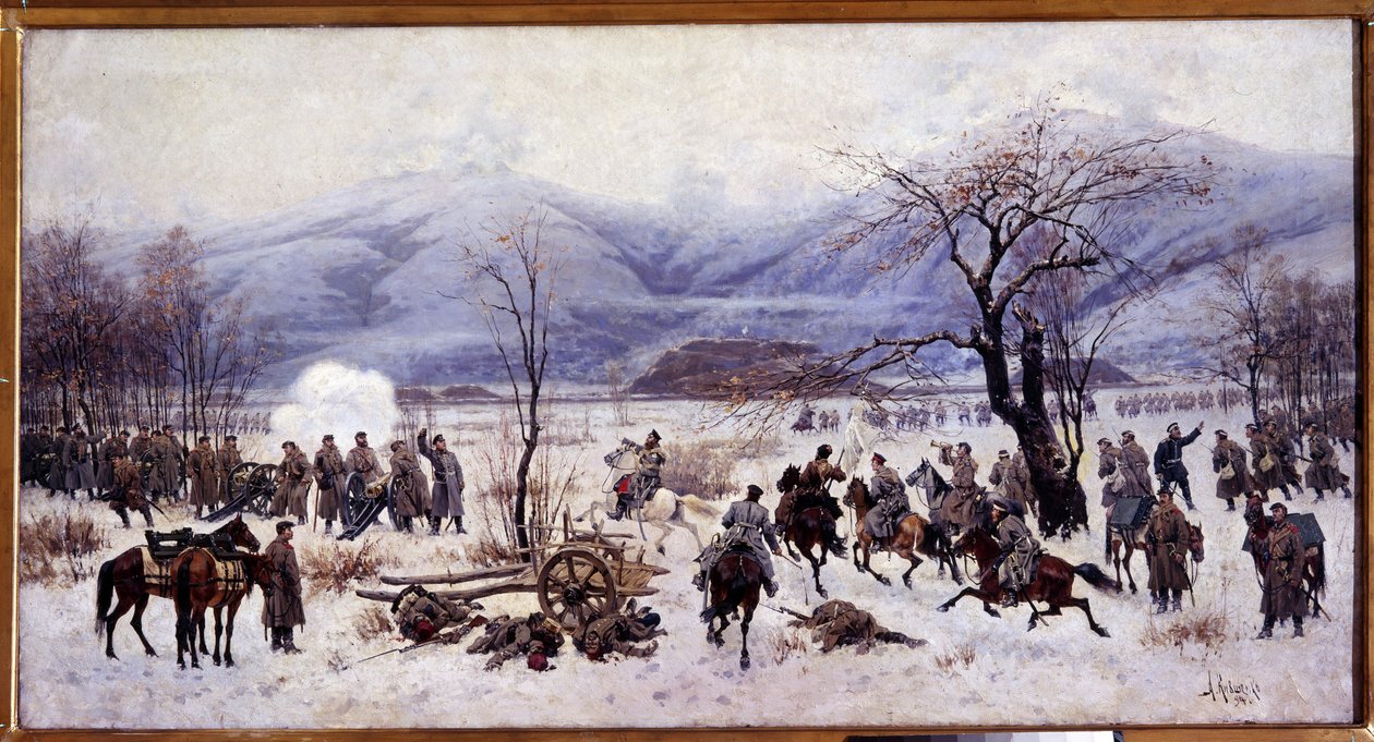 La quatrième bataille du col de Shipka en Bulgarie du 5 au 9 janvier 1878 - Aleksei Danilovich Kivshenko