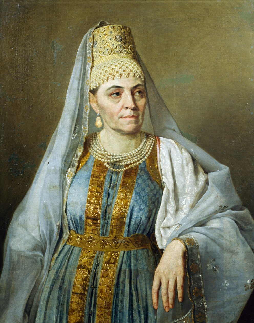 Portrait de Marfa Venetsianova en costume par Alexey Venetsianov (1780-1847), vers 1828 - Aleksei Gavrilovich Venetsianov