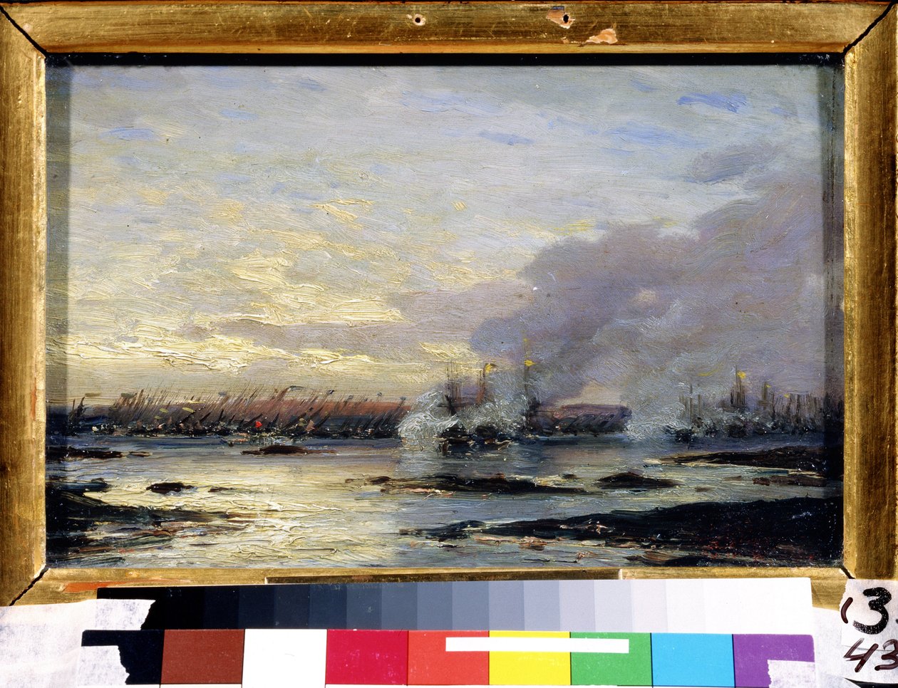 La bataille de Gangut - Aleksei Petrovich Bogolyubov