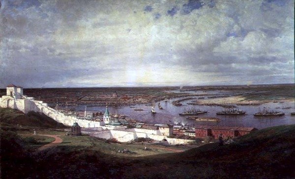 Vue de Nijni Novgorod - Aleksei Petrovich Bogolyubov
