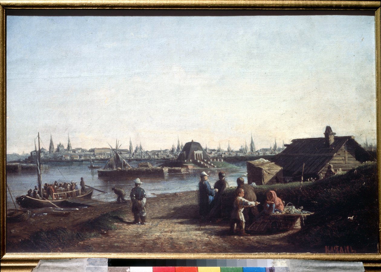 Vue de la ville de Kazan sur la Volga en Russie - Aleksei Petrovich Bogolyubov