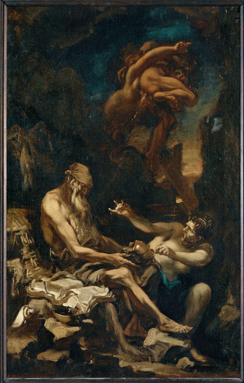 La tentation de Saint Antoine le Grand ... - Alessandro (style of) Magnasco