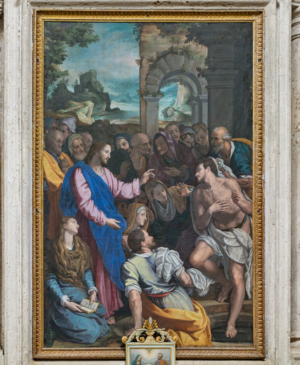 La résurrection de Lazare - Alessandro (workshop of) Allori