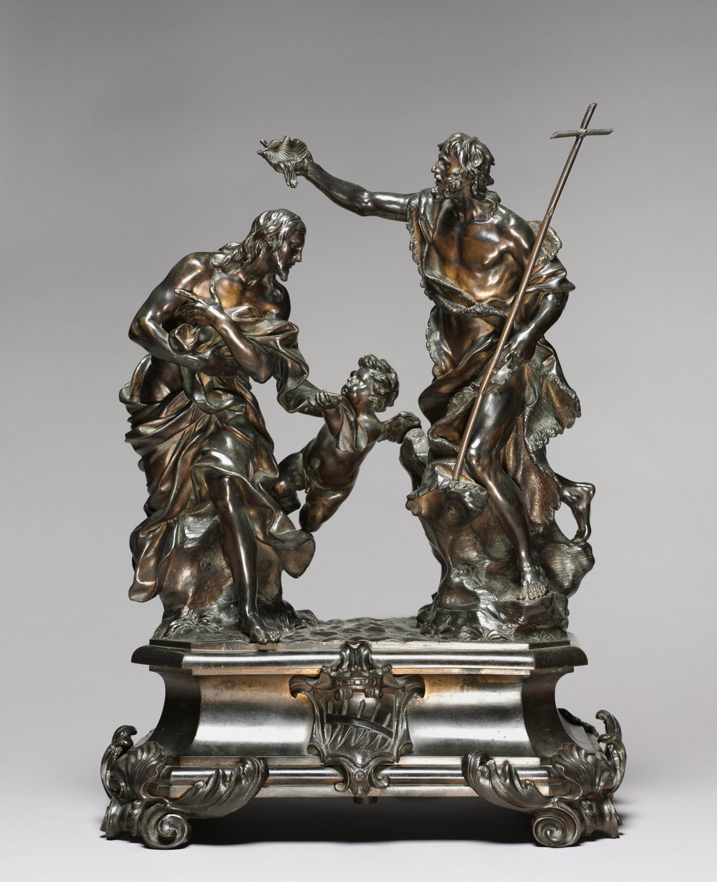 Baptême du Christ, conçu en 1645-46, probablement réalisé en 1650-55 - Alessandro Algardi