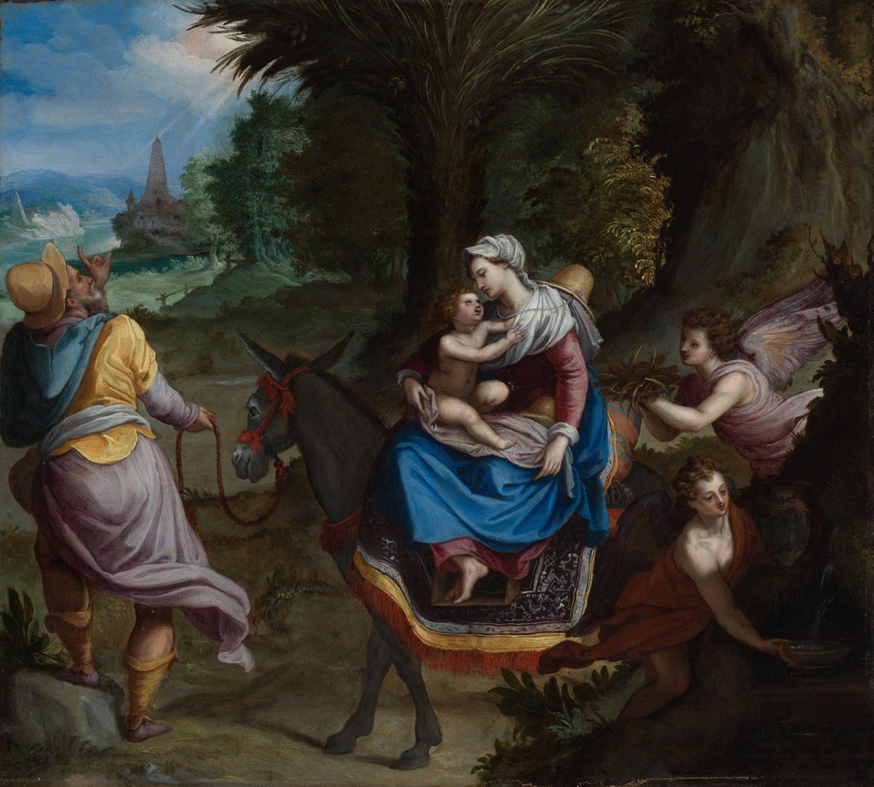 La Fuite en Égypte - Alessandro Allori