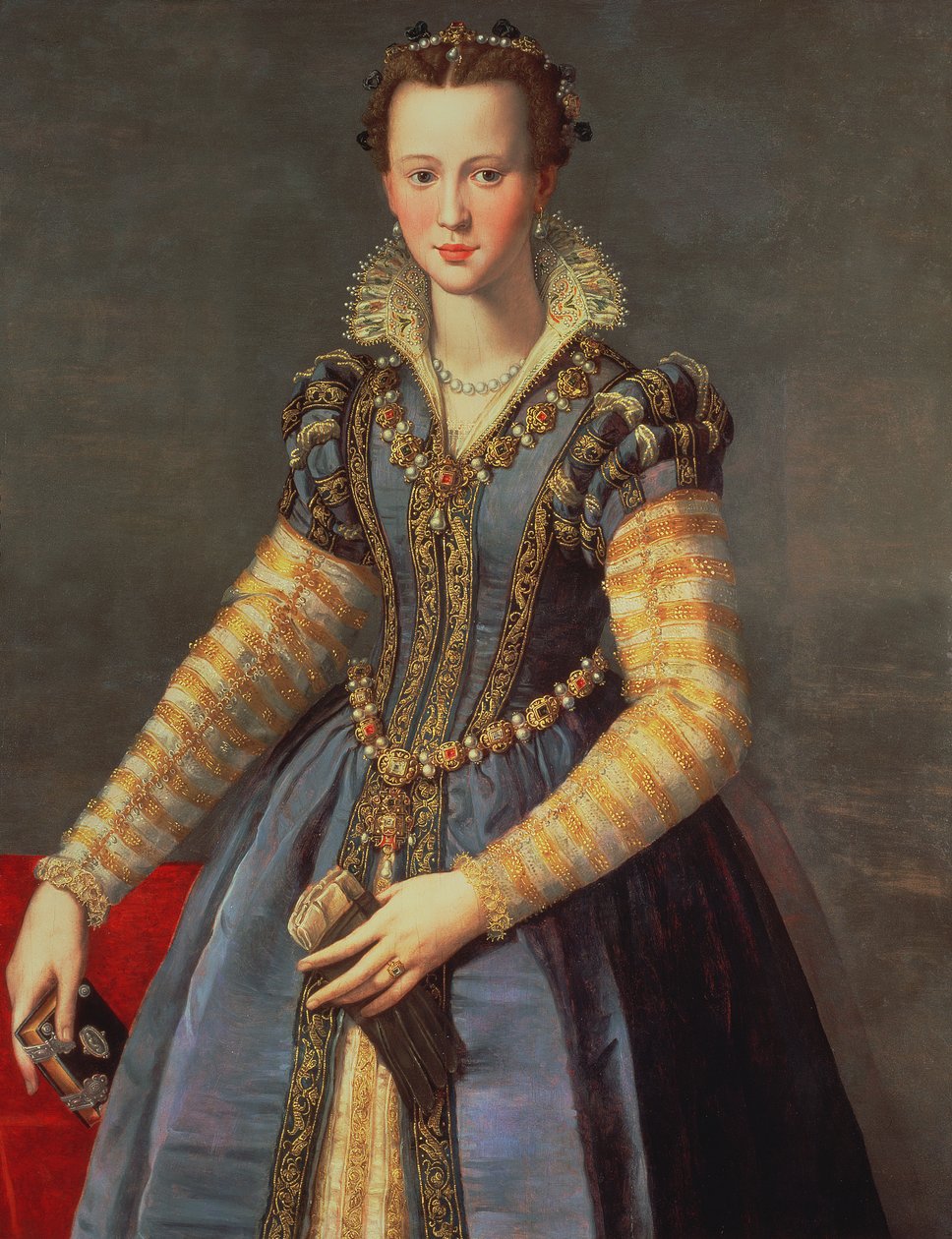 Marie de Médicis (1573-1642), épouse de Henri IV de France (1553-1610) - Alessandro Allori