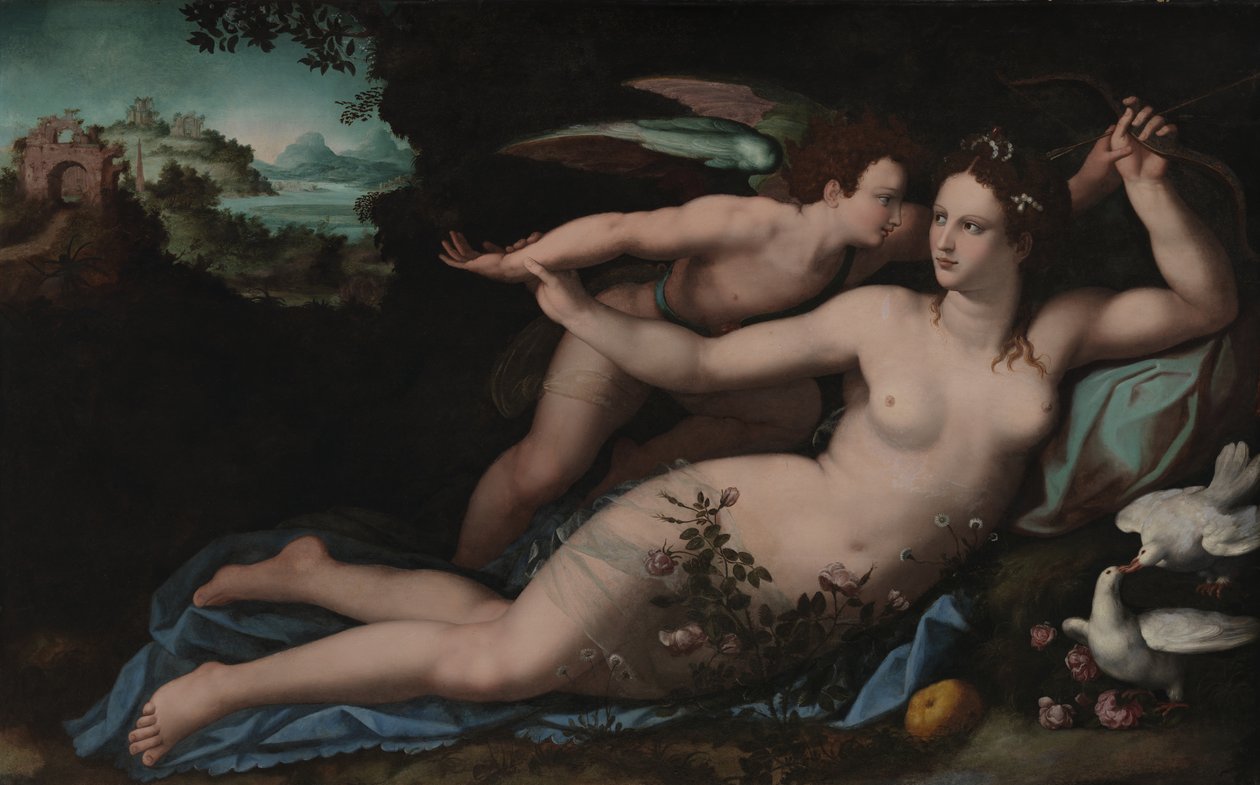 Vénus désarmant Cupidon - Alessandro Allori