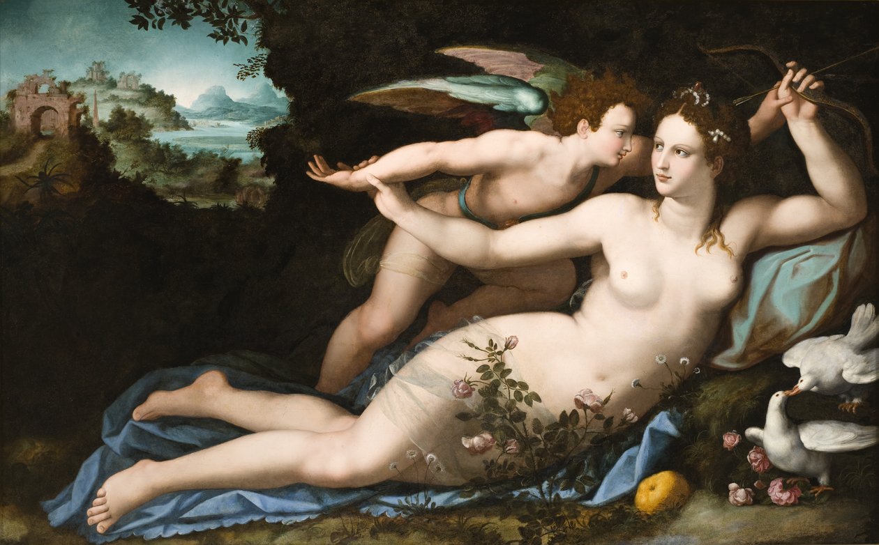 Vénus désarme Cupidon - Alessandro Allori
