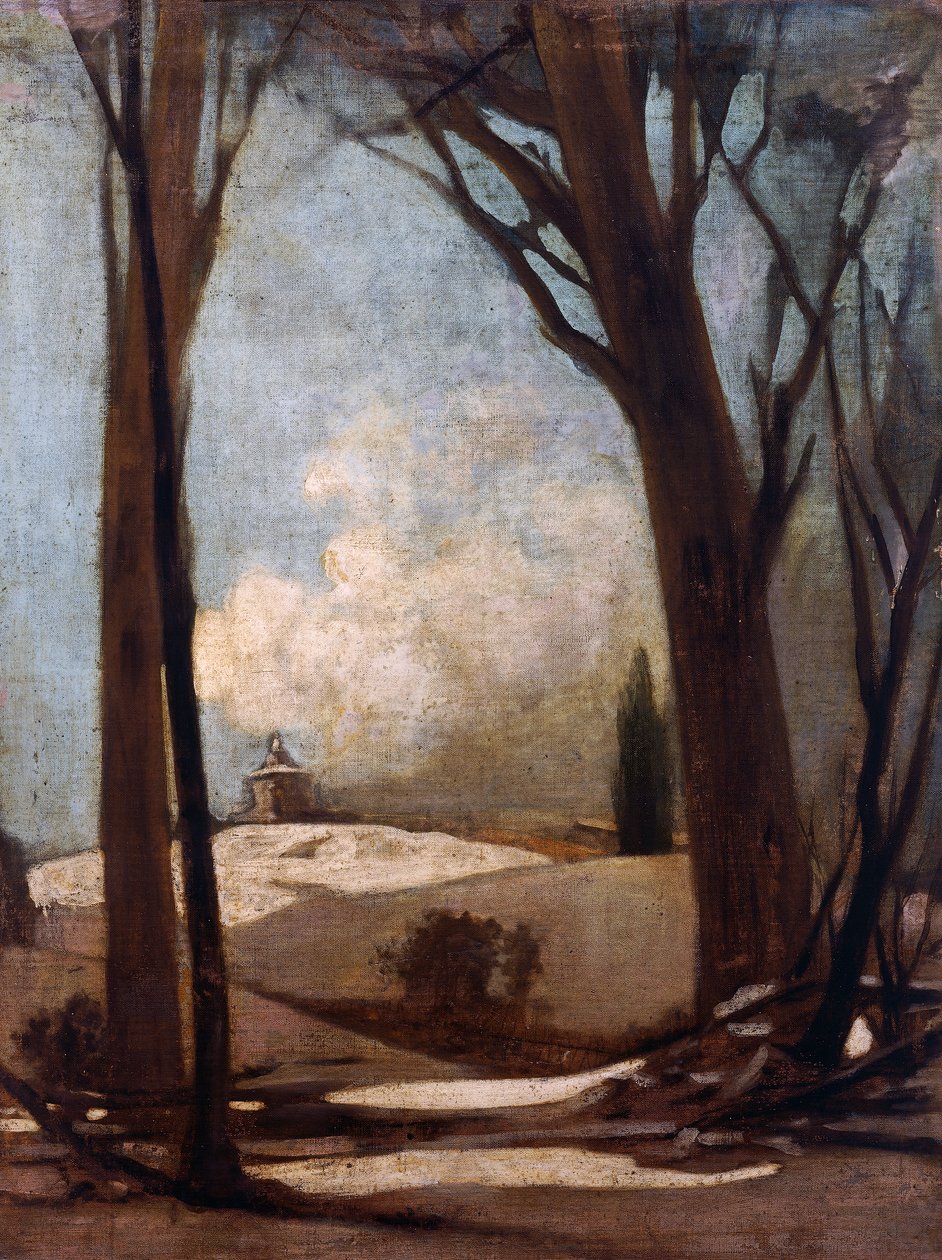 Paysage enneigé avec San Luca - Alessandro Guardassoni