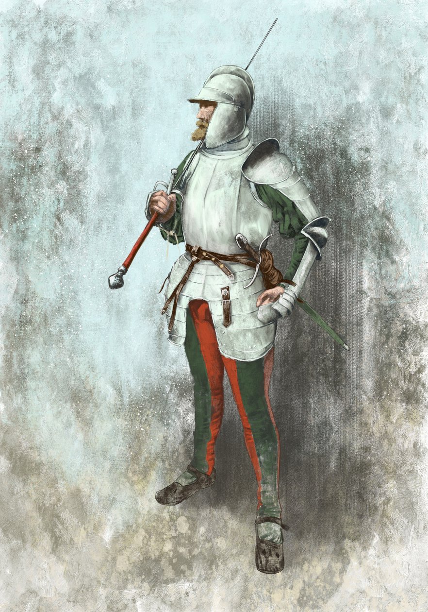 Lansquenet en armure - Alessandro Lonati