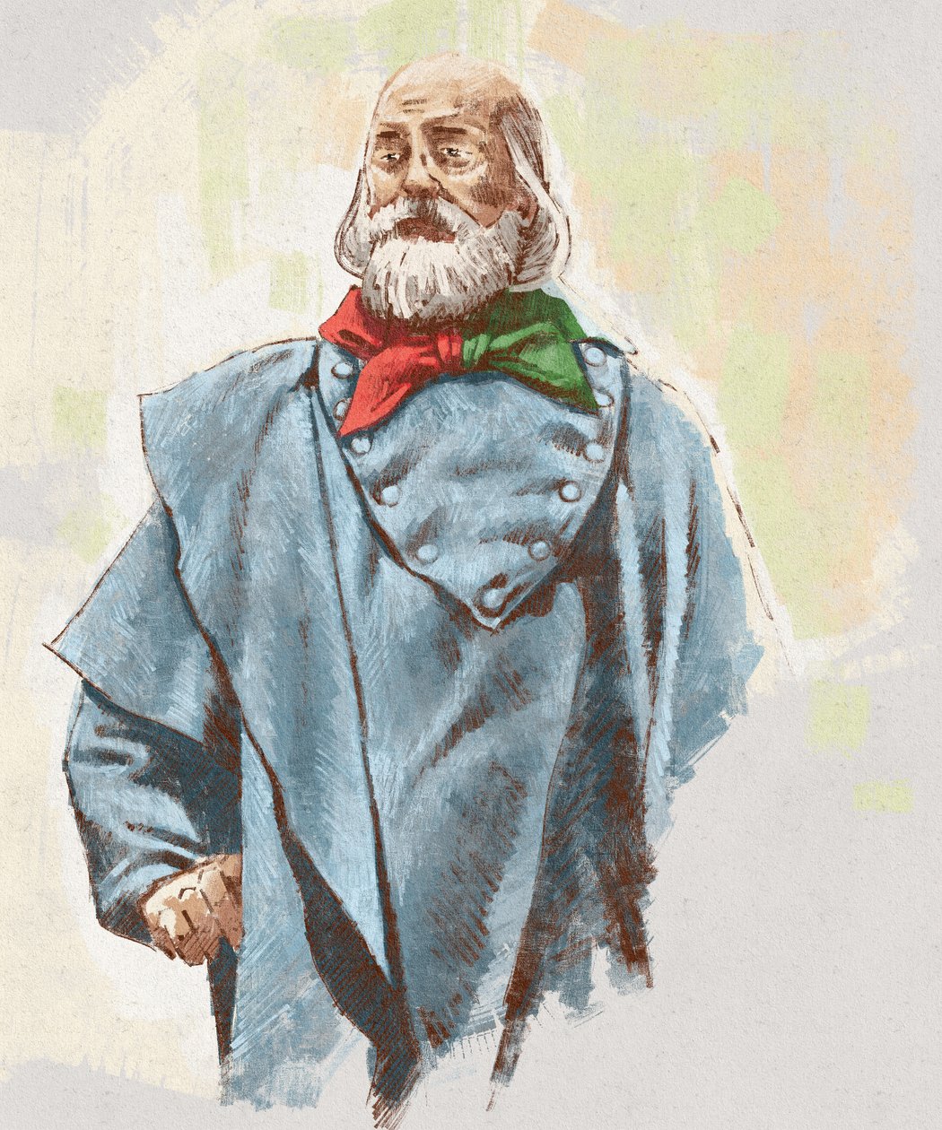 Portrait du général Giuseppe Garibaldi, 2023 (illustration) - Alessandro Lonati