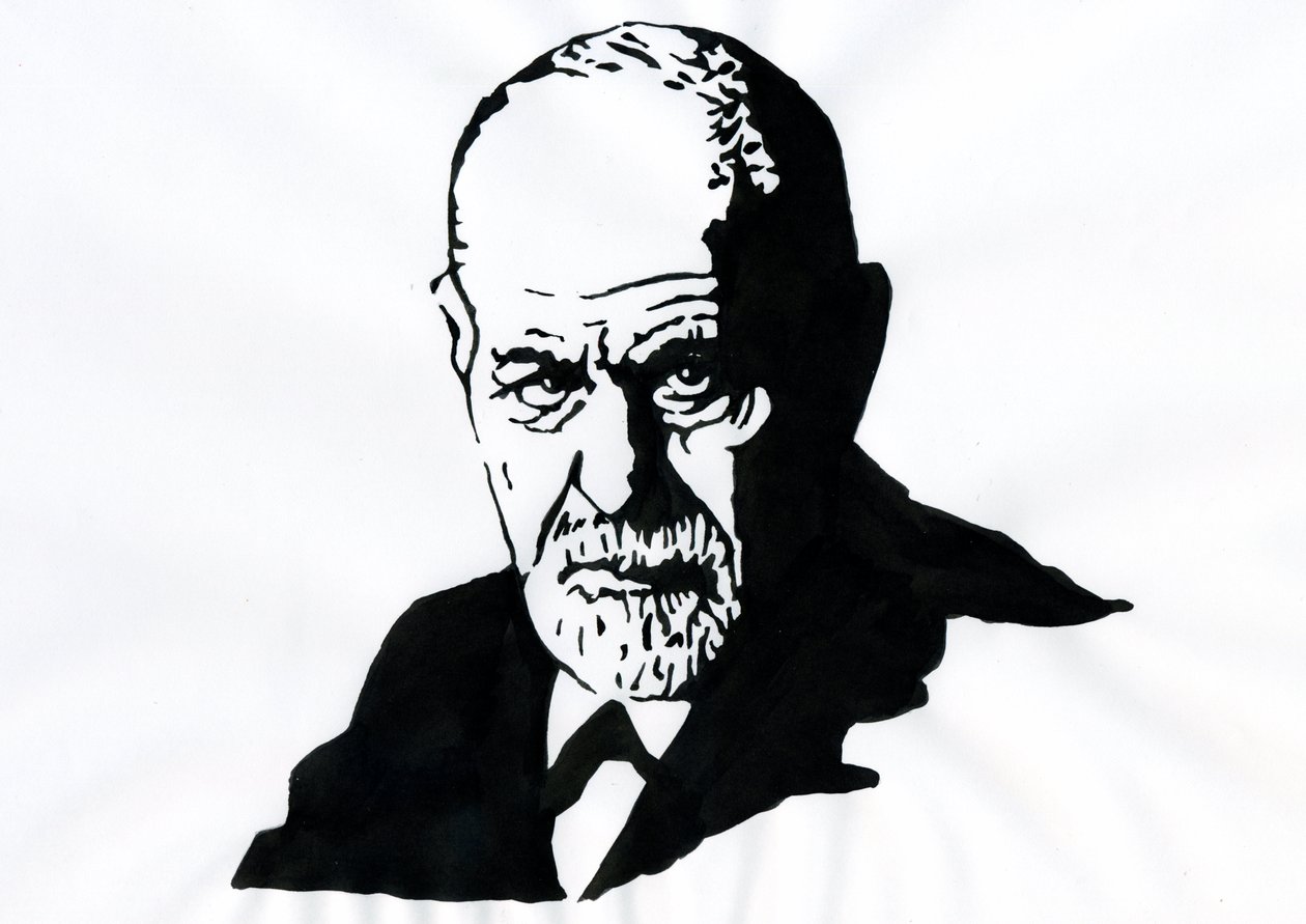 Portrait de Sigmund Freud (1856-1939), psychiatre autrichien - Alessandro Lonati