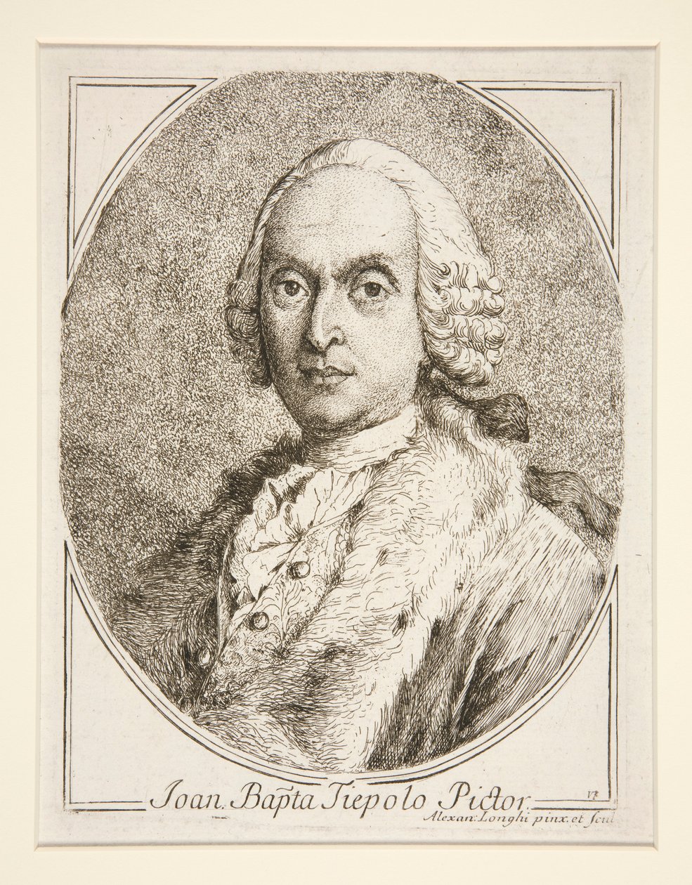 Portrait de G.B. Tiepolo - Alessandro Longhi