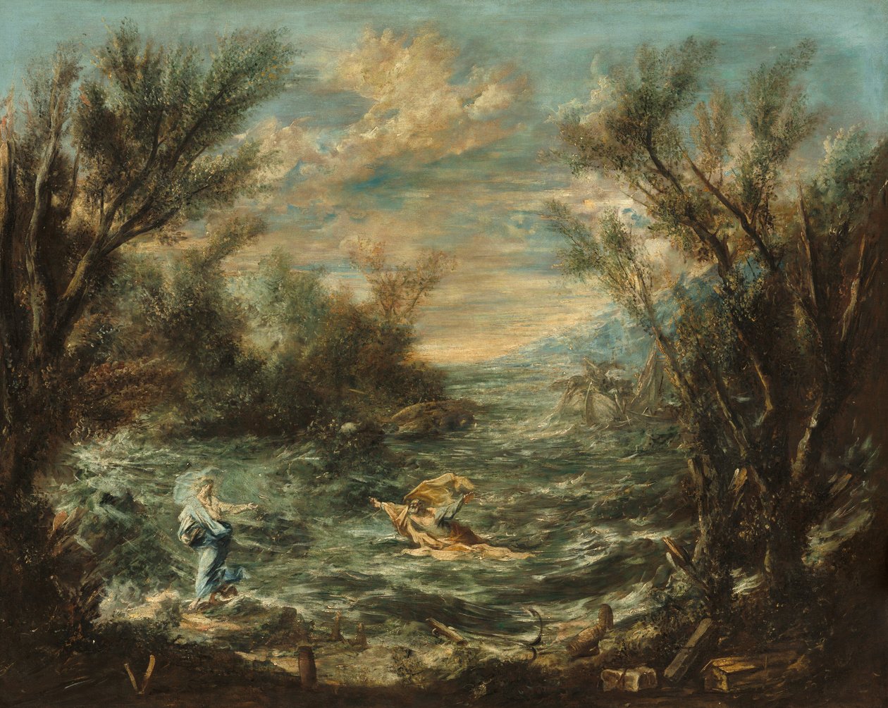 Christ au lac de Galilée, c. 1740 - Alessandro Magnasco