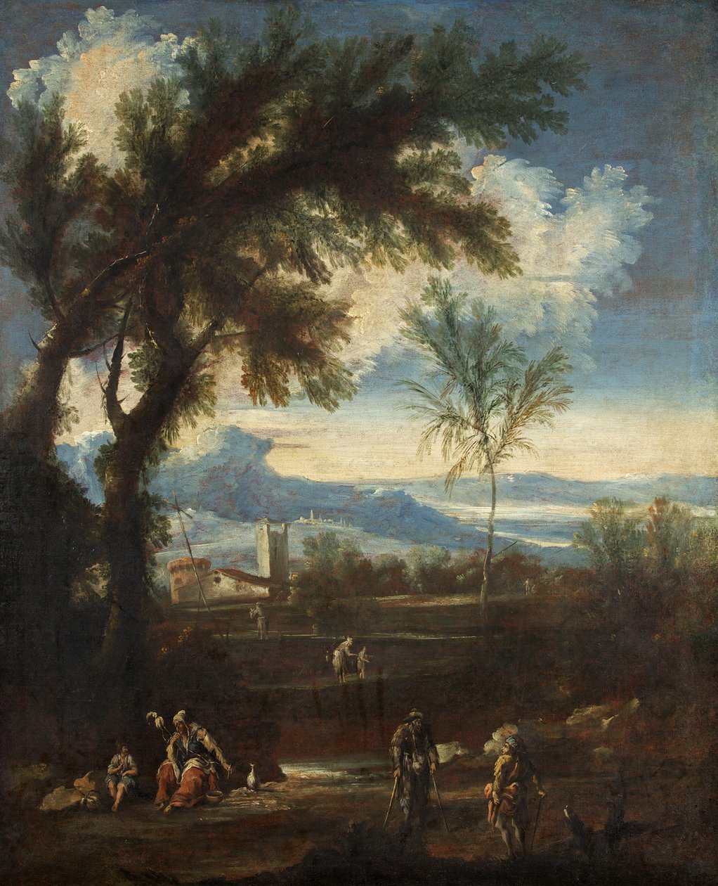 Paysage avec figures, vers 1710-40 - Alessandro Magnasco