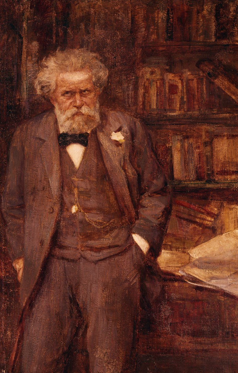 Portrait du poète italien Giosuè Carducci - Alessandro Milesi