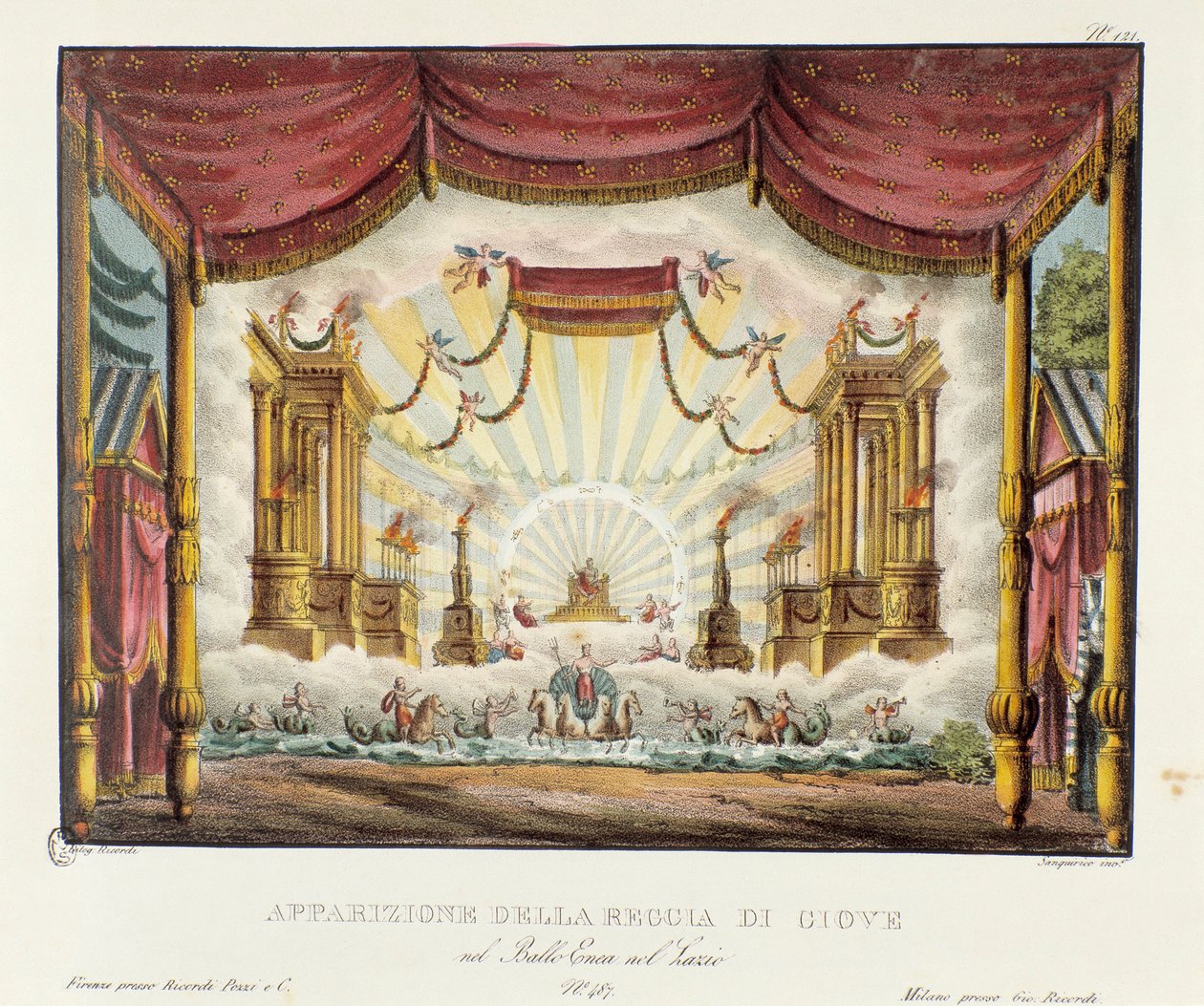 Apparition du royaume de Jupiter - Alessandro Sanquirico