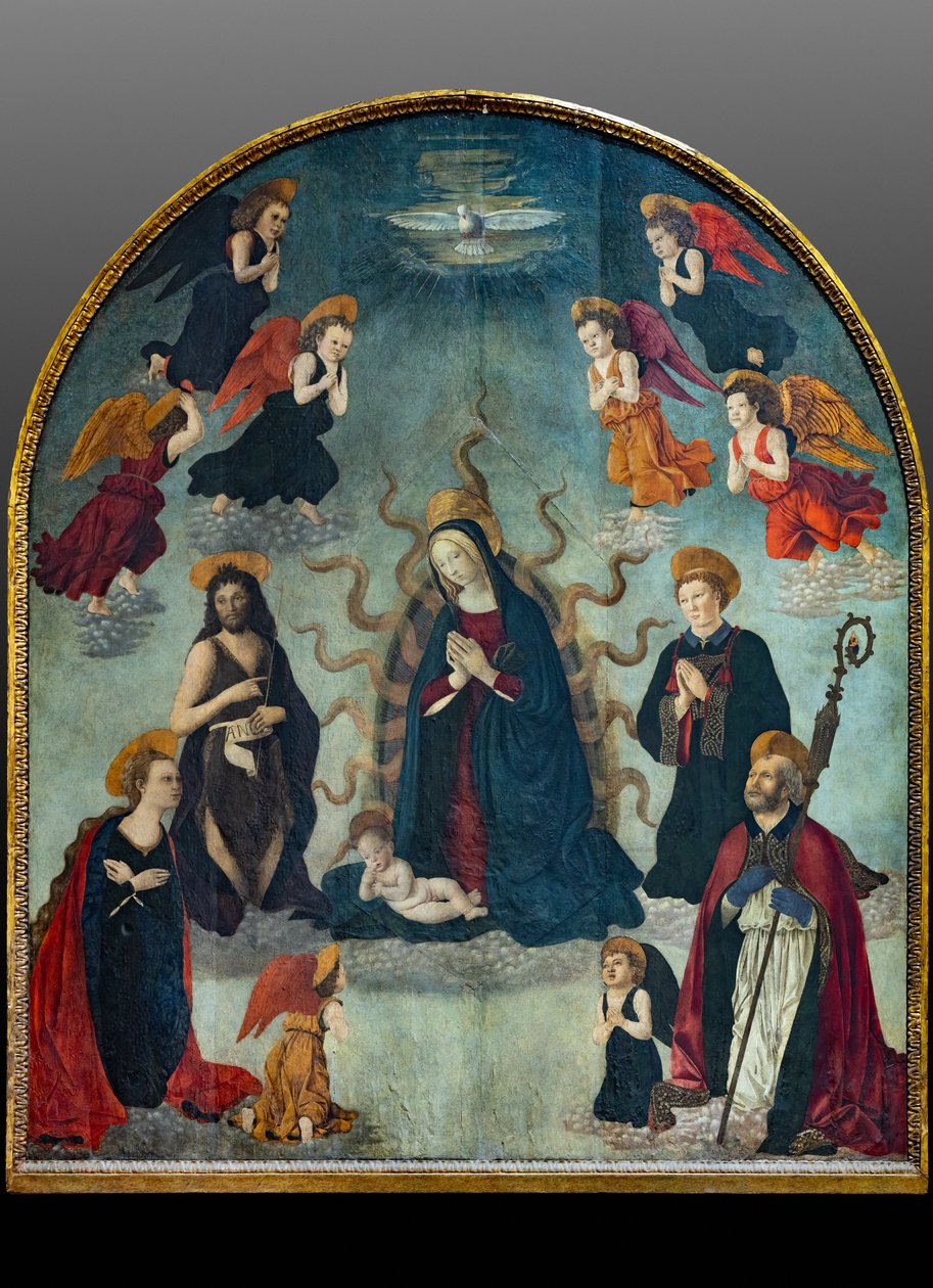 Madone et Enfant avec Saints - Alessio & Scheggini Michele da Larciano (known as Graffione) (1470 85) Baldovinetti